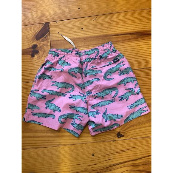 CHUBBIES MEN’S THE GLADES PINK ALLIGATOR 5.5" SWIM TRUNKS XS NWT $69 - Picture 3 of 4